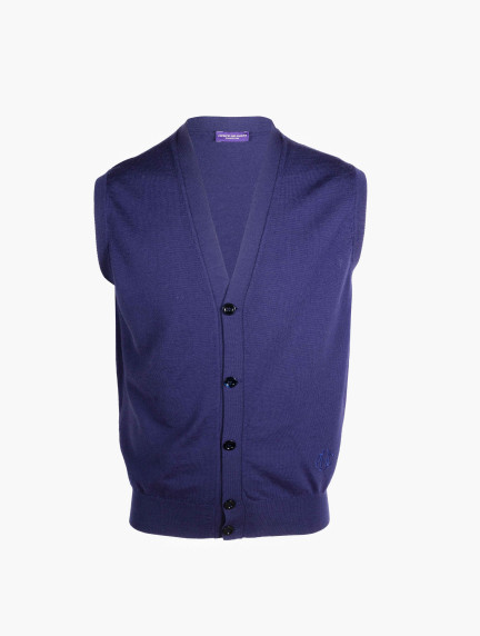 Patrick Hellmann CollectionPurple Vest 100% Woolimage1081